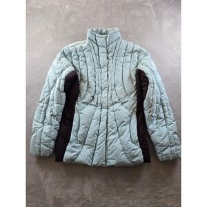 Vintage Patagonia Goose Down Jacket Womens M Puffer Zip Winter Rays 28455 *Read